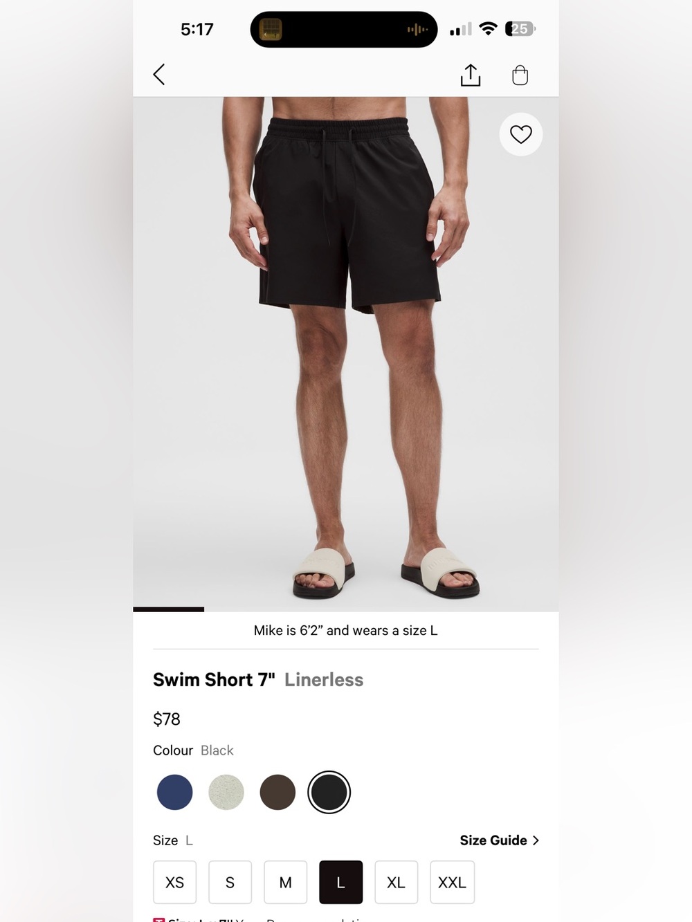 Men’s Lululemon Linerless swim shorts